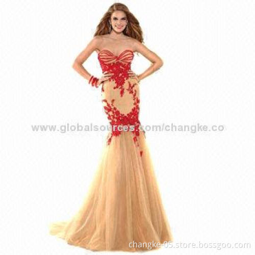 2014 new evening dress, mermaid witch Chinese red decoration